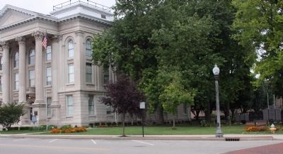 Dearborn County Courthouse and East Lawn image. Click for full size.