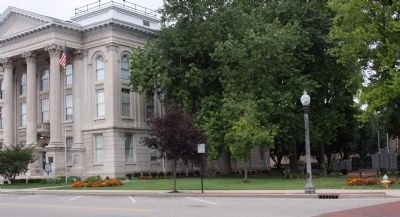 Dearborn County Courthouse and East Lawn. Click for full size. Dearborn County Courthouse and East Lawn image. Click for full size.