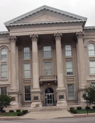 Center Section of the Dearborn County Courthouse. Click for full size. Center Section of the Dearborn County Courthouse image. Click for full size.
