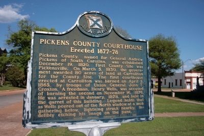 Pickens County Courthouse Marker image. Click for full size.