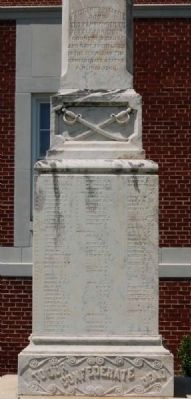 Lexington County Confederate Monument - Southeast Inscription image. Click for full size.
