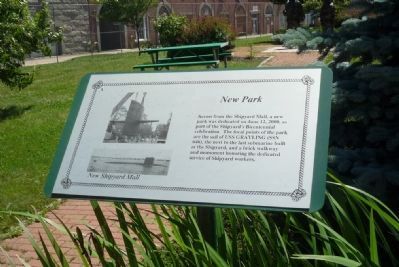 New Park [New Shipyard Mall] Marker image. Click for full size.