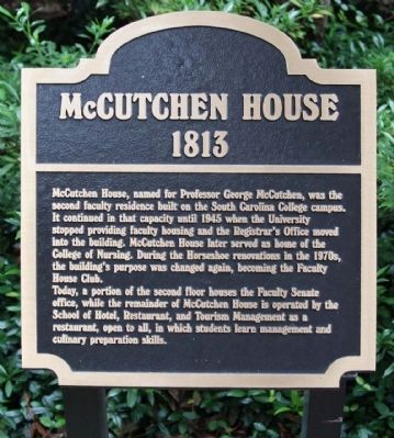 McCutchen House Marker image. Click for full size.