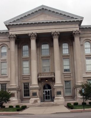 Center Section of the Dearborn County Courthouse. Click for full size. Center Section of the Dearborn County Courthouse image. Click for full size.