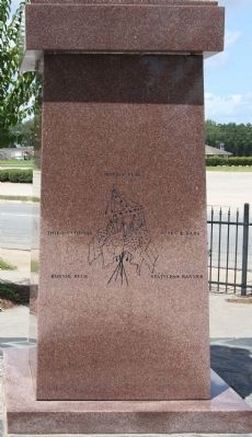Jefferson Davis Memorial east face. Click for full size. Jefferson Davis Memorial east face image. Click for full size.
