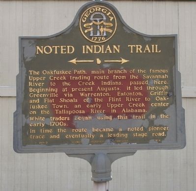Noted Indian Trail Marker image. Click for full size.