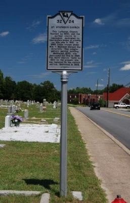 St. Stephen's Church Marker. Click for full size. St. Stephen's Church Marker image. Click for full size.