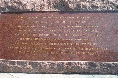 Plaque at Base of Statue - North Side image. Click for full size.