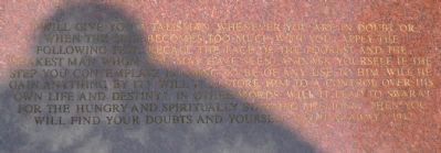 Plaque at East End - Panel 1 image. Click for full size.