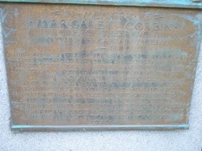 Margaret Corbin Marker image. Click for full size.