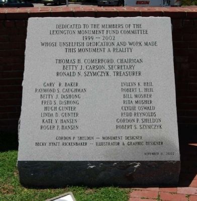 Lexington County Veterans Monument -<br>Left Inscription image. Click for full size.