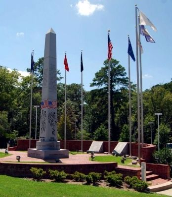 Lexington County Veterans Monument -<br>Northeast Corner image. Click for full size.