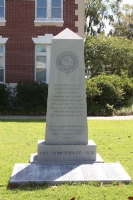 Montgomery County Confederate Monument Marker. Click for full size. Montgomery County Confederate Monument Marker image. Click for full size.