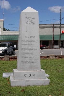 Montgomery County Confederate Monument East face. Click for full size. Montgomery County Confederate Monument East face image. Click for full size.