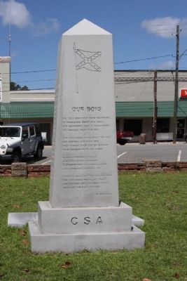 Montgomery County Confederate Monument East face image. Click for full size.