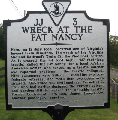 Wreck at the Fat Nancy Marker image. Click for full size.