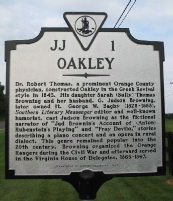 Oakley Marker. Click for full size. Oakley Marker image. Click for full size.
