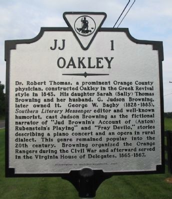 Oakley Marker image. Click for full size.
