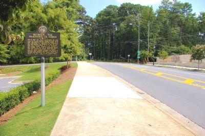 Between the Peachtree Cr. Forks Marker. Click for full size. Between the Peachtree Cr. Forks Marker image. Click for full size.