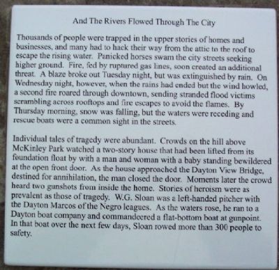And The Rivers Flowed Through The City Marker image. Click for full size.