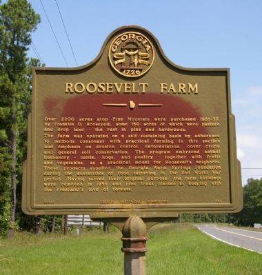 Roosevelt Farm Marker. Click for full size. Roosevelt Farm Marker image. Click for full size.