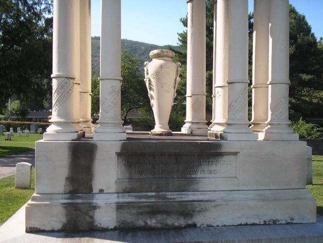 Detail of Daniel Butterfield's Tomb. Click for full size. Detail of Daniel Butterfield's Tomb image. Click for full size.