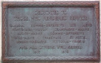 Montgomery County World War Memorial Marker. Click for full size. Montgomery County World War Memorial Marker image. Click for full size.