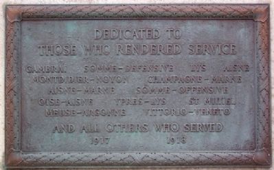 Montgomery County World War Memorial Marker image. Click for full size.