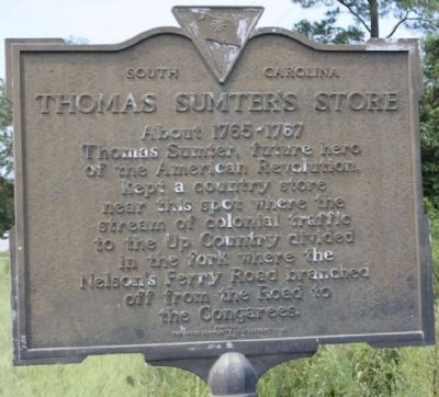 Thomas Sumter's Store Marker. Click for full size. Thomas Sumter's Store Marker image. Click for full size.