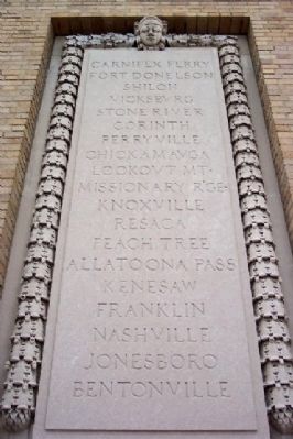Montgomery County Civil War Memorial Hall Battle Roll. Click for full size. Montgomery County Civil War Memorial Hall Battle Roll image. Click for full size.