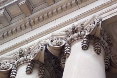 Montgomery County Civil War Memorial Hall Ornate Corinthian Columns. Click for full size. Montgomery County Civil War Memorial Hall Ornate Corinthian Columns image. Click for full size.