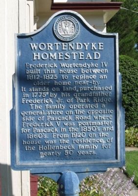 Wortendyke Homestead Marker image. Click for full size.