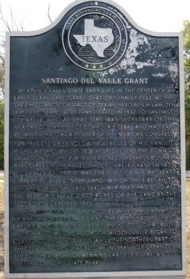 Santiago Del Valle Grant Marker image. Click for full size.
