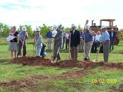 Groundbreaking of Abner Creek Baptist Church. Click for full size. Groundbreaking of Abner Creek Baptist Church image. Click for full size.