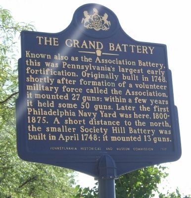 The Grand Battery Marker. Click for full size. The Grand Battery Marker image. Click for full size.