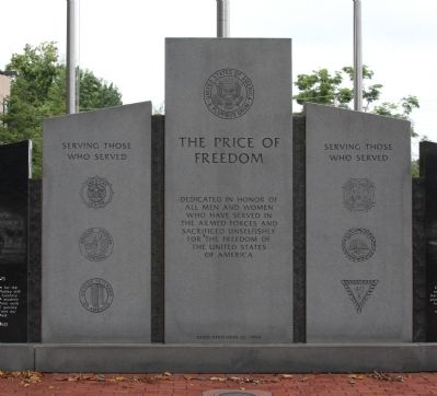 Center Section - - The Price of Freedom Marker image. Click for full size.
