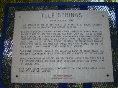 Tule Springs Marker image. Click for full size.