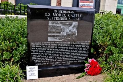 S.S. Morro Castle Disaster Marker image. Click for full size.