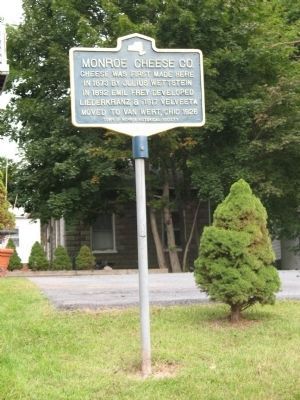 Monroe Cheese Co. Marker image. Click for full size.