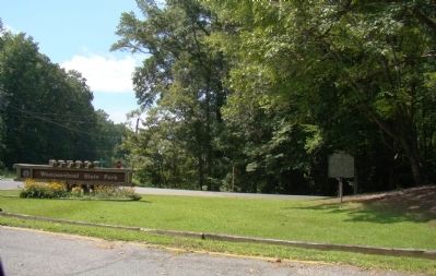 Marker at Entrance to Westmoreland State Park. Click for full size. Marker at Entrance to Westmoreland State Park image. Click for full size.