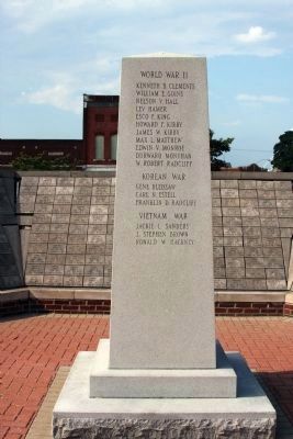 South Side - Orleans War Memorial Marker. Click for full size. South Side - Orleans War Memorial Marker image. Click for full size.