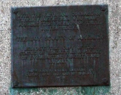 1956 Presentation Plaque - "Statue of Liberty" copy image. Click for full size.