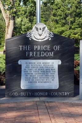 Center Panel - The Price of Freedom Marker image. Click for full size.
