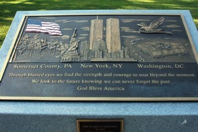 The "911" Memorial Plaque image. Click for full size.