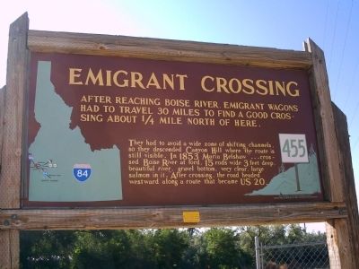 Emigrant Crossing Marker image. Click for full size.