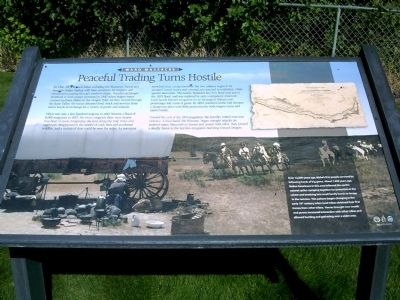 Peaceful Trading Turns Hostile Marker. Click for full size. Peaceful Trading Turns Hostile Marker image. Click for full size.
