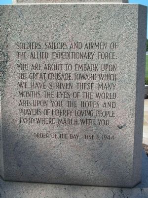 Rear of Eisenhower Monument image. Click for full size.