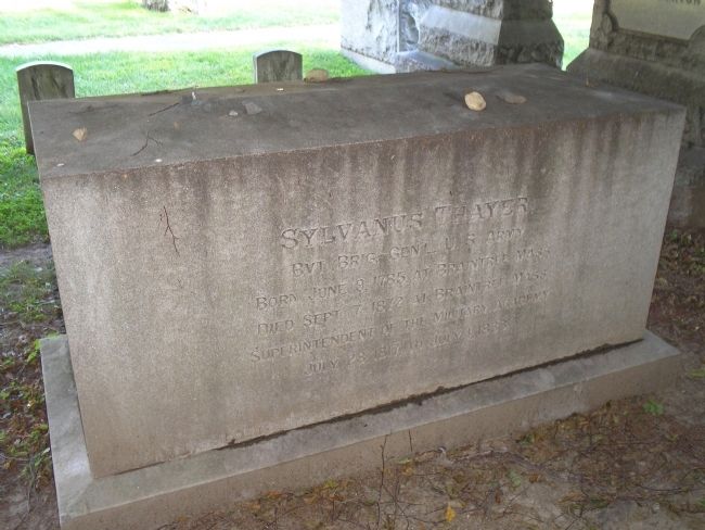 Grave of Sylvanus Thayer image. Click for full size.