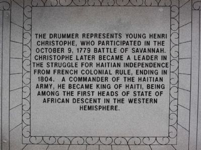 Haitian Monument Marker, northeast face image. Click for full size.
