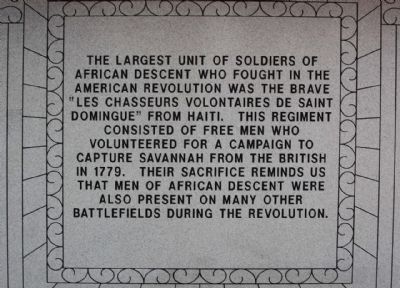 Haitian Monument Marker, north face image. Click for full size.